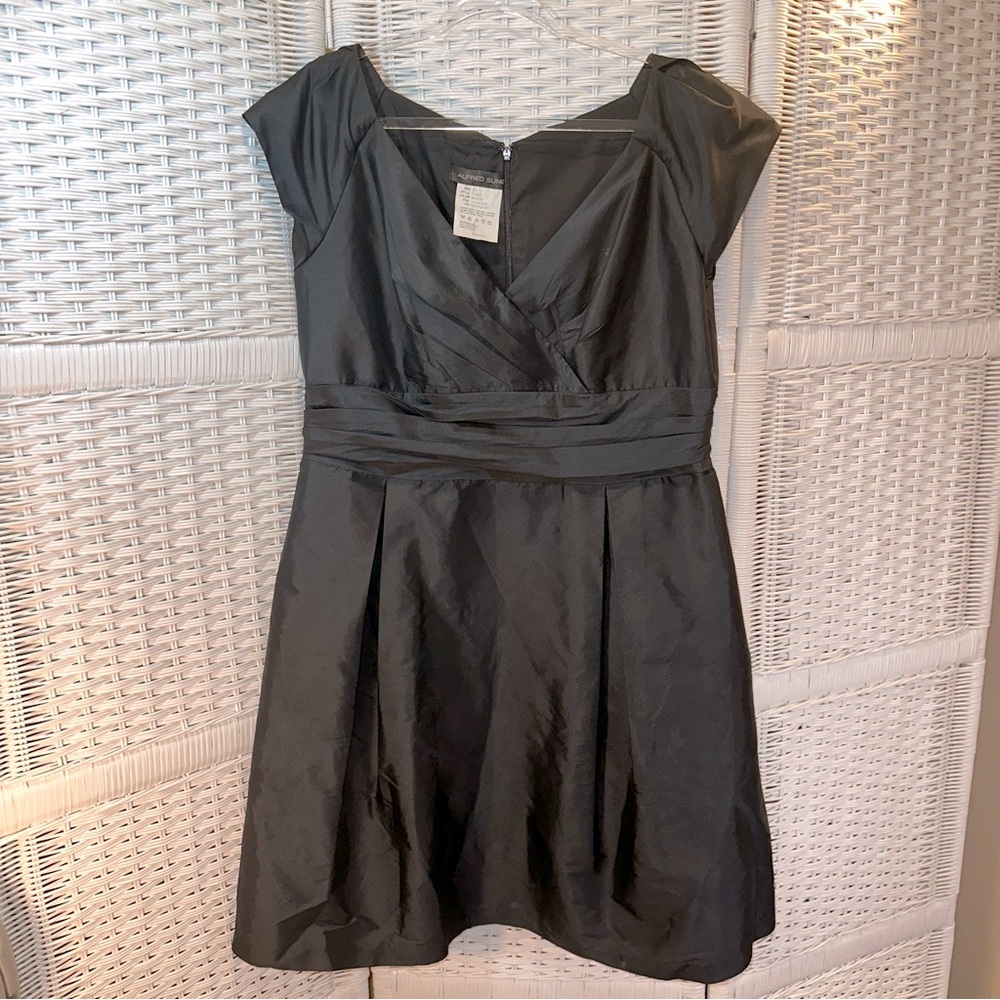 Alfred Sung D502 Dress Size 22 Black Cocktail Party